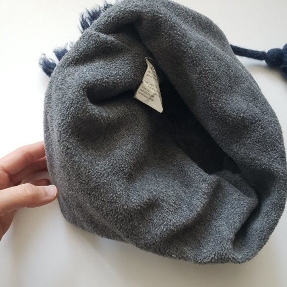 85%Wool/ Fleece Lined Winter Ear Flip Hat/ Beanie/ Toque- Small - Picture 6 of 8